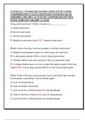 NATIONAL COUNSELOR EXAMINATION STUDY GUIDE  COMPREHENSIVE EXAM QUESTIONS WITH DETAILED  VERIFIED AND 100&percnt; ACCURATE ANSWERS BRAND NEW  EXAM ALREADY GRADED A&plus; PASS 
