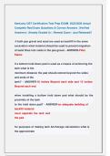 Kentucky UST Certification Test Prep EXAM  2025&sol;2026 Actual  Complete Real Exam Questions & Correct Answers  &lpar;Verified  Answers&rpar; &vert; Already Graded A&plus; &vert; Newest Exam &sol; Just Released&excl;&excl;  