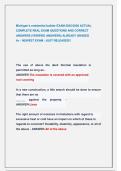 Michigan's residential builder EXAM 2025&sol;2026 ACTUAL  COMPLETE REAL EXAM QUESTIONS AND CORRECT  ANSWERS &lpar;VERIFIED ANSWERS&rpar; ALREADY GRADED                                     A&plus; &sol; NEWEST EXAM &sol; JUST RELEASED&excl;&excl;