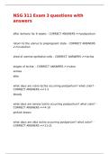 NSG 311 Exam 3 questions with answers