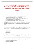 D089 WGU Principles of Economics  Actual Exam &lpar;Latest Update 2025 &sol; 2026&rpar; Questions & Answers with Rationales&vert; 100&percnt; Correct &vert; Grade&period;