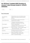 Nur 130 Exam 1 &lpar;updated 2025&rpar; Questions & Answers &vert; Latest Already Graded A&plus; UPDATE 2025&vert;2026