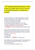 ATI Fundamentals Remediation Exam &vert; Latest Test Bank with Correct Answers & Detailed Rationales &lpar;Verified & A&plus; Graded