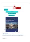 TEST BANK - American Government: Political Development and Institutional Change 12th Edition by Cal Jillson, All Chapters 1 - 16, Complete Latest Version 2025!!!