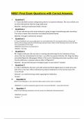 N6521 Final Exam Questions with Correct Answers&period;