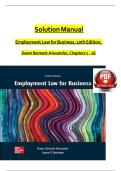 TEST BANK For Employment Law for Business, 10th Edition by Dawn Bennett-Alexander, Verified Chapters 1 - 16, Complete Newest Version
