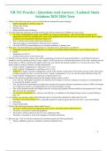 NR 511 Practice &vert; Questions And Answers &vert; Updated Study Solutions 2025-2026 Tests