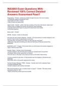 INS3003 Exam Questions With Reviewed 100&percnt; Correct Detailed Answers Guaranteed Pass&excl;&excl;