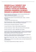 INS3003 Exam 2 NEWEST 2025 COMPLETE QUESTIONS AND CORRECT DETAILED ANSWERS &lpar;VERIFIED ANSWERS&rpar; &vert;ALREADY GRADED A&plus;&vert;&vert;BRAND NEW VERSION&excl;&excl;