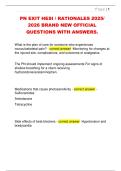 PN EXIT HESI &sol; RATIONALES 2025&sol;  2026 BRAND NEW OFFICIAL  QUESTIONS WITH ANSWERS&period;