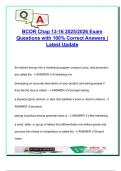 BCOR Chapters 13&ndash;16 Exam Q&A &lpar;2025&sol;2026&rpar; &vert; 100&plus; Verified Questions &vert; Marketing Mix&comma; Segmentation&comma; Pricing Strategies &vert; West Virginia University