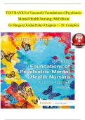 Foundations of Psychiatric Mental Health Nursing &ndash; Halter 9th Edition &ndash; Complete Test Bank &lpar;Chapters 1&ndash;36&rpar;