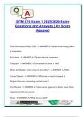 ISTM 210 Exam 1 &vert; 2025&sol;2026 &vert; 200&plus; Verified Questions & Answers &vert; Hardware&comma; Software&comma; Business IT &vert; Mays Business School &vert; Texas A&M University