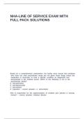 NHA-Line of service exam with full pack solution