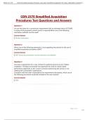 CON 2370 Simplified Acquisition Procedures Test Questions and Answers