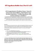 ATI Comprehensive Predictor Exam &vert; Forms B&comma; C & E &vert; Verified Questions with Correct Answers & Rationales&comma; Graded A&plus;