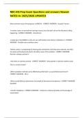 NBC-HIS Prep Exam Questions and answers Newest RATED A&plus; 2025&sol;2026 UPDATED