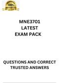 MNE3701 LATEST EXAM PACK 2025  &lbrack;QUESTIONS AND TRUSTED ANSWERS&rsqb;