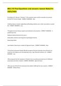 BHS 175 final Questions and answers newest Rated A&plus; 2025&sol;2026 