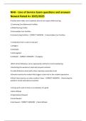 NHA - Line of Service Exam questions and answers Newest Rated A&plus; 2025&sol;2025 
