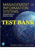 Test Bank for Management Information Systems Managing the Digital Firm&comma; 17th Edition by Laudon Kenneth & Laudon Jane&period; &lpar;Complete Chapters 1-15&rpar;&period;