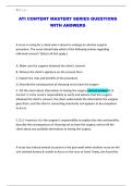 ATI CONTENT MASTERY SERIES QUESTIONS WITH ANSWERS