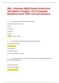 3B2 - Ultimate ABSA Study Guide And Test Banks Chapter1-15 &vert;&vert; Complete Questions And 100&percnt; Correct Answers