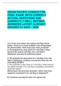 UNION PACIFIC CONDUCTOR FINAL EXAM WITH CORRECT ACTUAL QUESTIONS AND CORRECTLY WELL DEFINED ANSWERS LATEST ALREADY GRADED A&plus; 2025 &ndash; 2026