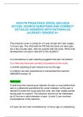 HESI PN Pediatrics &lpar;PEDS&rpar; 2025&ndash;2026 Actual Exam &ndash; 82 Questions with Correct Detailed Answers and Rationales&comma; Graded A&plus;