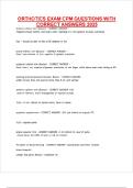 ORTHOTICS CPM EXAM QUESTIONS WITH CORRECT ANSWERS 2025