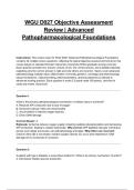 WGU D027 Objective Assessment Review &vert; Advanced Pathopharmacological Foundations