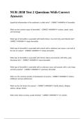 NUR 2038 Test 2 Questions With Correct Answers