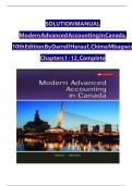 Solution manual for modern advanced accounting in canada 9th edition hilton murray