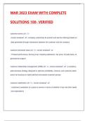 MAR 3023 EXAM WITH COMPLETE SOLUTIONS 100- VERIFIED&period;pdf