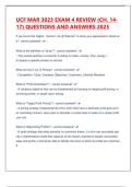 UCF MAR 3023 EXAM 4 REVIEW &lpar;CH&period; 14-17&rpar; QUESTIONS AND ANSWERS 2025&period;pdf