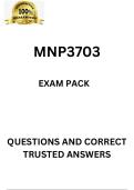 MNP3703 LATEST EXAM PACK  2025&lbrack;QUESTIONS AND TRUSTED ANSWERS&rsqb;