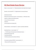 NV Real Estate Exam Review &vert;GRADED A&plus;&vert; &num; Latest