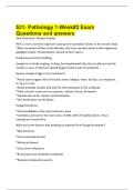 531- Pathology 1-Week&num;2 Exam Questions and answers