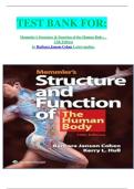 TEST BANK FOR&colon;  Memmler's Structure & Function of the Human Body&colon; &period;  12th Edition by Barbara Janson Cohen Latest update&period;