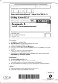 EDEXCEL GCSE GEOGRAPHY A MAY JUNE 2025 PAPER 2 QUESTION PAPER
