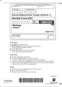 EDEXCEL GCSE TRIPLE SCIENCE BIOLOGY MAY JUNE 2025 PAPER 2 HIGHER QUESTION PAPER