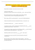ARF TITLE 22 STUDY GUIDE 1 QUESTIONS WITH CORRECT ANSWERS 2025-2026