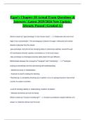 Egan's Chapter-18 Actual Exam Questions & Answers &vert; Latest 2025&sol;2026 New Update &vert; Already Passed &vert; Graded A&plus;