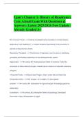 Egan's Chapter 1- History of Respiratory Care Actual Exam With Questions & Answers &vert; Latest 2025&sol;2026 New Update &vert; Already Graded A&plus;