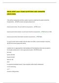 SNHD AEMT exam EXAM QUESTIONS AND ANSWERS  &lpar;2025&sol;2026&rpar;   
