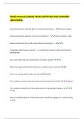 SNHD Protocols &lpar;LWSD&rpar; EXAM QUESTIONS AND ANSWERS  &lpar;2025&sol;2026&rpar;   