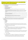 ATI Medical-Surgical Retake Exam Guide &ndash; Latest 2025&sol;2026 100&percnt; Verified Correct Revised Edition