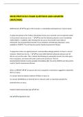 SNHD PROTOCOLS EXAM QUESTIONS AND ANSWERS  &lpar;2025&sol;2026&rpar;  