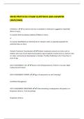 SNHD PROTOCOLS EXAM QUESTIONS AND ANSWERS  &lpar;2025&sol;2026&rpar;