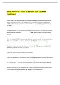 SNHD PROTOCOLS EXAM QUESTIONS AND ANSWERS  &lpar;2025&sol;2026&rpar;